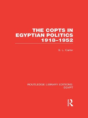 cover image of The Copts in Egyptian Politics (RLE Egypt